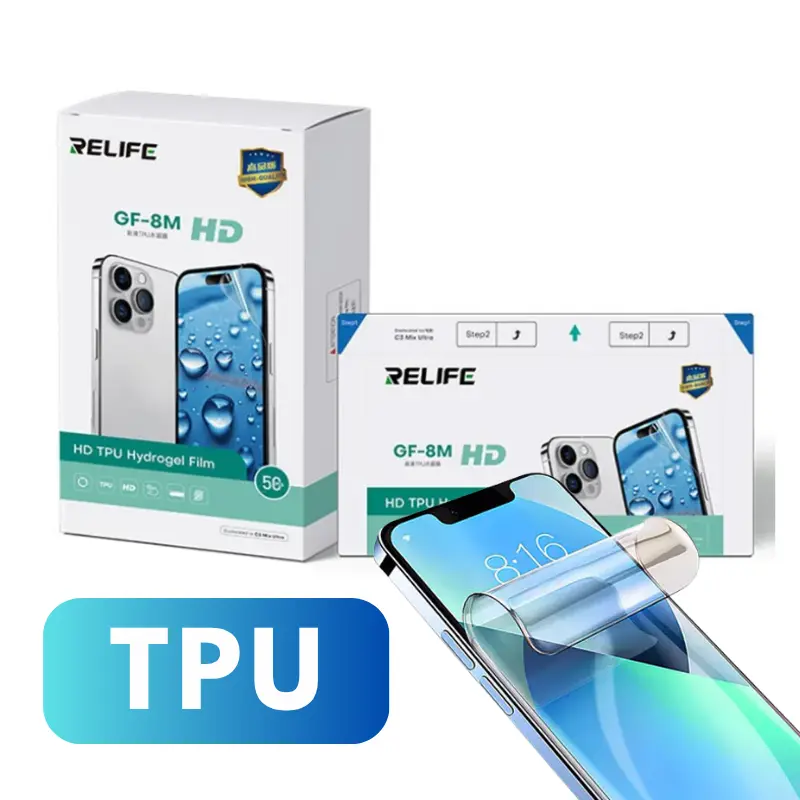 Protector Hidrogel TPU para Celulares - Calidad Premium (Relife GF-8M)