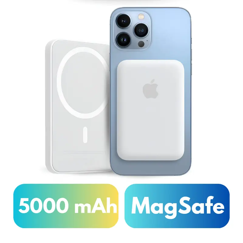 Battery Pack cargador inalámbrico power bank para iPhone 5000 mAh